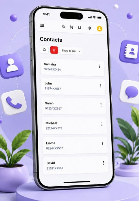 Contacts monitoring illustration